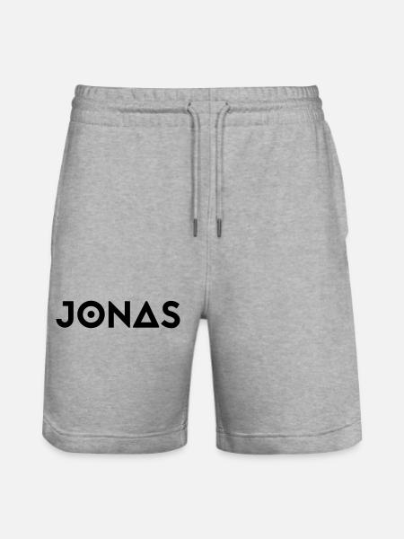 Prénom Jonas - Short de jogging bio TRAINER Stanley/Stella unisexe - gris chiné
