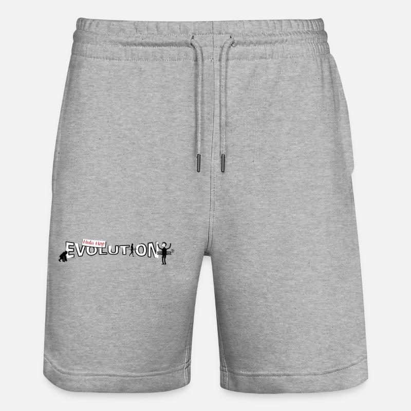 Hula hop Evolution - Stanley/Stella Unisex Bio Joggingshorts Trainer  - Grau meliert