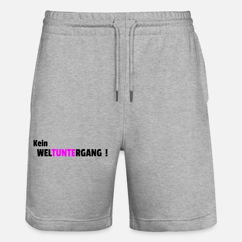 Pas de fin du monde - Short de jogging bio TRAINER Stanley/Stella unisexe - gris chiné