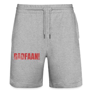 RADFAAN! Cycling, Cycling - Stanley/Stella Trainer Unisex Organic Jogging Shorts - heather grey - Front - Nik (191cm) & Marisol (170cm)