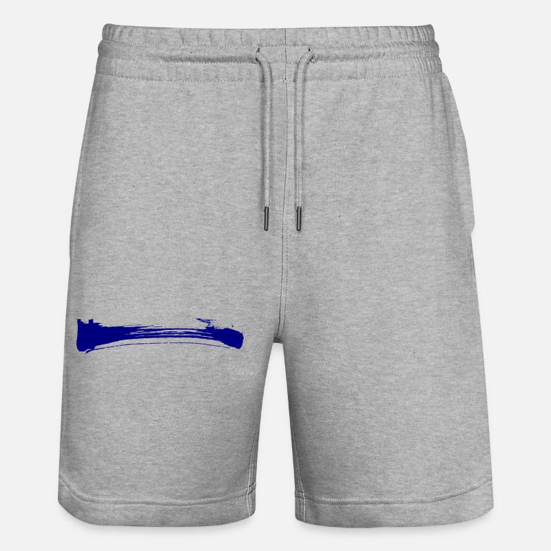 Strisce - Pennellata - Pantaloncini da jogger ecologici unisex Trainer di Stanley/Stella - grigio melange