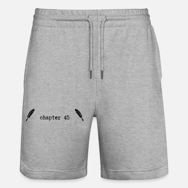 Chapitre 45 Anniversaire - Short de jogging bio TRAINER Stanley/Stella unisexe - gris chiné