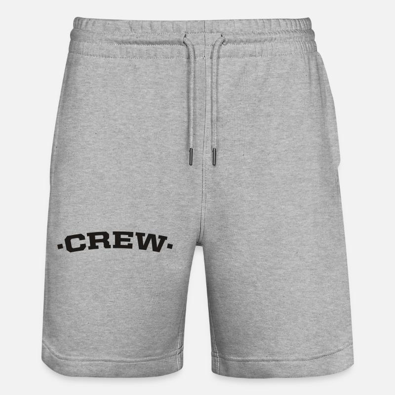 crew - Short de jogging bio TRAINER Stanley/Stella unisexe - gris chiné
