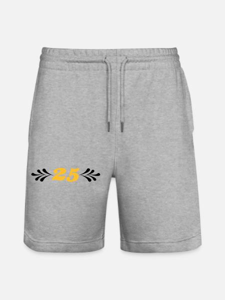 2541614 14743929 sølvbryllup - Stanley/Stella Trainer økologiske unisex joggingshorts - grå meleret