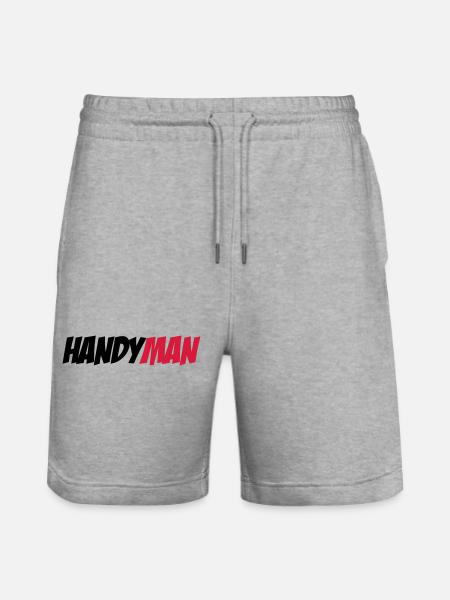 Handyman - Stanley/Stella Trainer Unisex Organic Jogging Shorts - heather grey