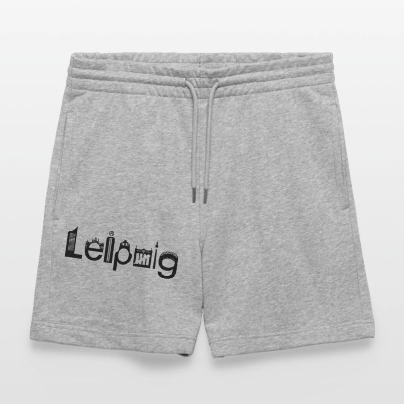 Skyline de Leipzig avec points de repère Short de jogging bio TRAINER Stanley/Stella unisexe