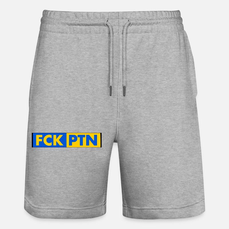 Fck ptn - Short de jogging bio TRAINER Stanley/Stella unisexe - gris chiné