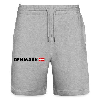Dänemark - Stanley/Stella Unisex Bio Joggingshorts Trainer  - Grau meliert - Vorne - Nik (191cm) & Marisol (170cm)