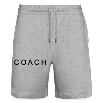 Coach - Stanley/Stella Unisex Bio Joggingshorts Trainer  - Grau meliert - Vorne - Nik (191cm) & Marisol (170cm)