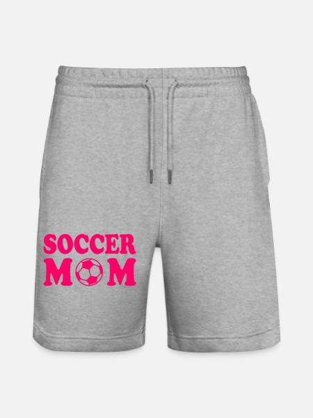 Soccer mom - Stanley/Stella Trainer Unisex Organic Jogging Shorts - heather grey