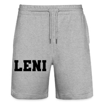 Name - Leni - Stanley/Stella Unisex Bio Joggingshorts Trainer  - Grau meliert - Vorne - Nik (191cm) & Marisol (170cm)