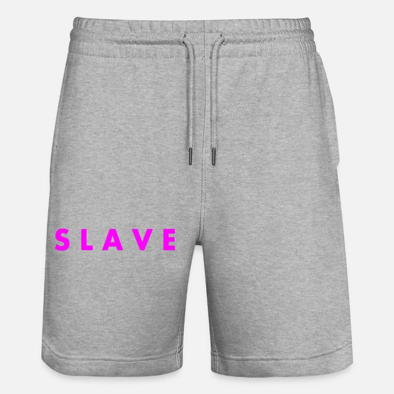 Slave - Stanley/Stella Trainer Unisex Organic Jogging Shorts - heather grey