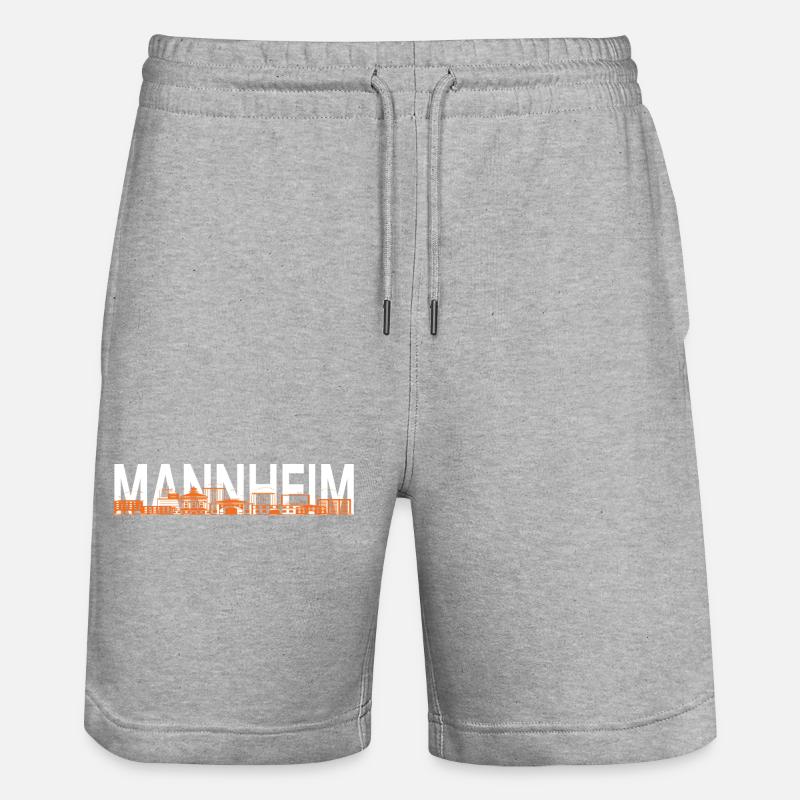 Mannheim Monnem Mannheimat - Short de jogging bio TRAINER Stanley/Stella unisexe - gris chiné