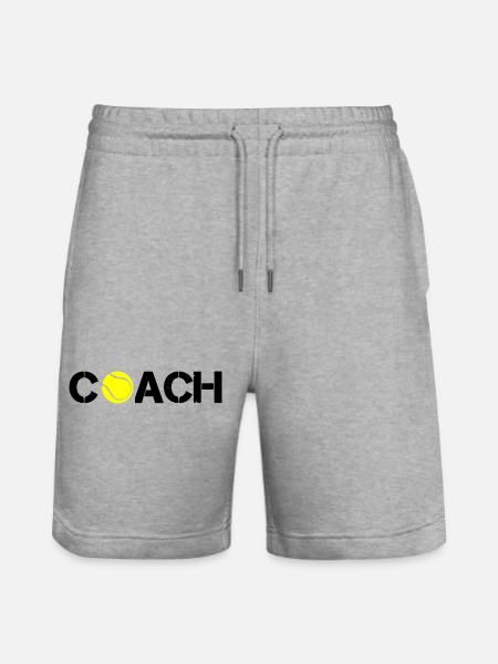 Tennis Coach - Stanley/Stella Trainer Unisex Organic Jogging Shorts - heather grey