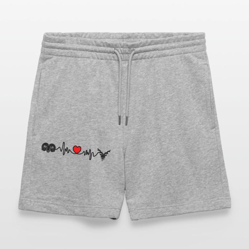 Herzfrequenz Cardio Widder Steinbock Stanley/Stella Unisex Bio Joggingshorts Trainer 
