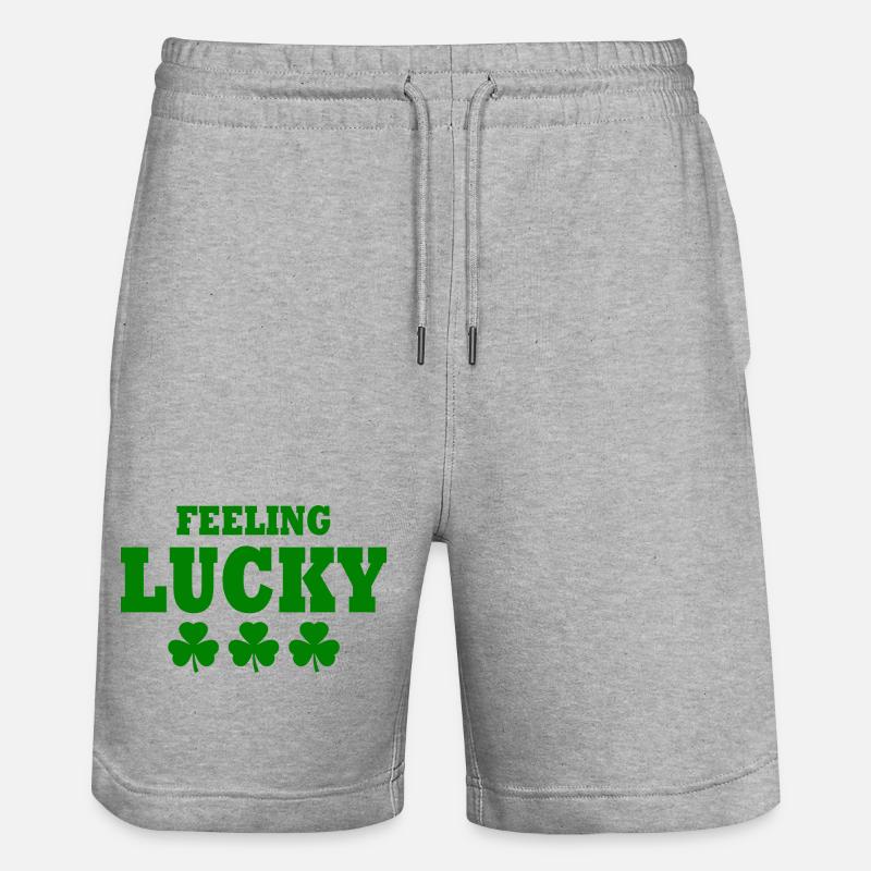 feeling lucky - Short de jogging bio TRAINER Stanley/Stella unisexe - gris chiné