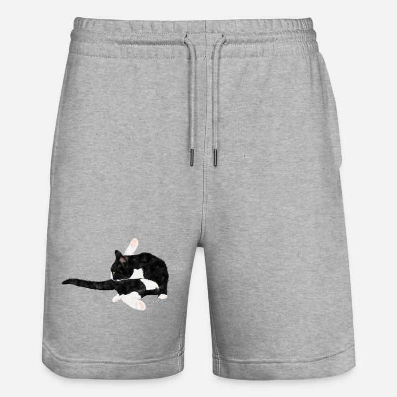 Chat - Short de jogging bio TRAINER Stanley/Stella unisexe - gris chiné