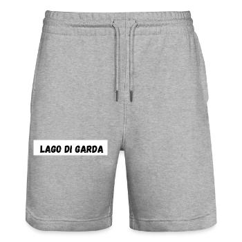 Lago di Garda Natural Landscape Design - Short de jogging bio TRAINER Stanley/Stella unisexe - gris chiné - Devant - Nik (191cm) & Marisol (170cm)