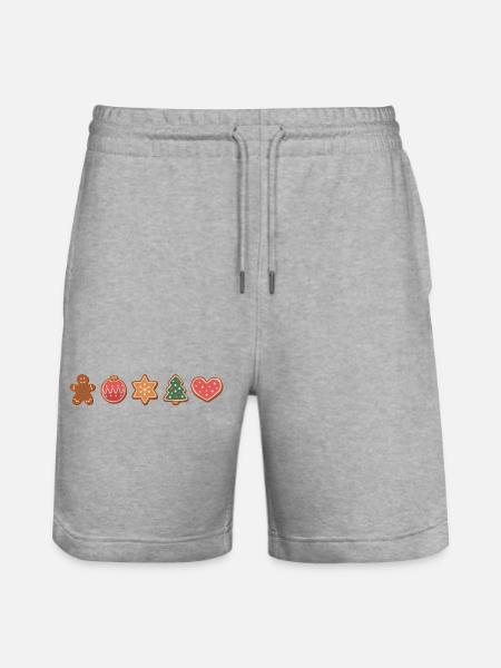 Biscuits et biscuits pour Noël - Short de jogging bio TRAINER Stanley/Stella unisexe - gris chiné