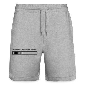 Téléchargement de Xmas Jumper - Short de jogging bio TRAINER Stanley/Stella unisexe - gris chiné - Devant - Nik (191cm) & Marisol (170cm)