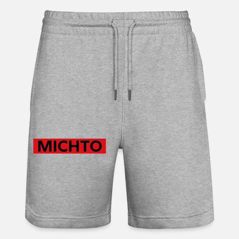 Michto - Short de jogging bio TRAINER Stanley/Stella unisexe - gris chiné