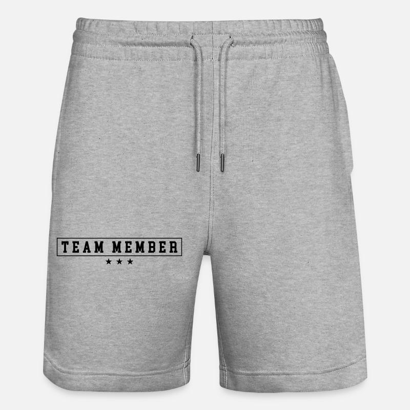 Équipier - Short de jogging bio TRAINER Stanley/Stella unisexe - gris chiné