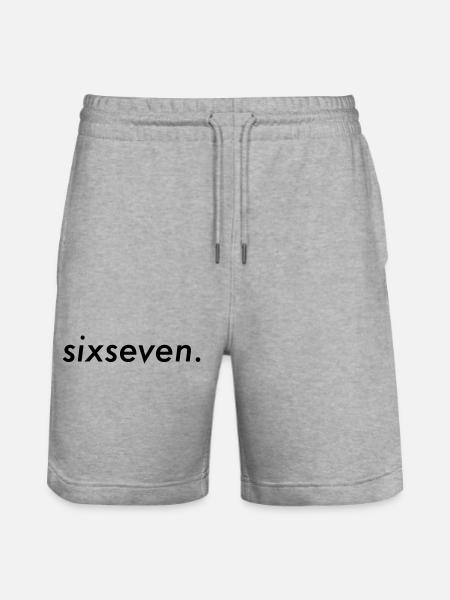 Six-seven - Stanley/Stella Unisex Bio Joggingshorts Trainer - Grau meliert
