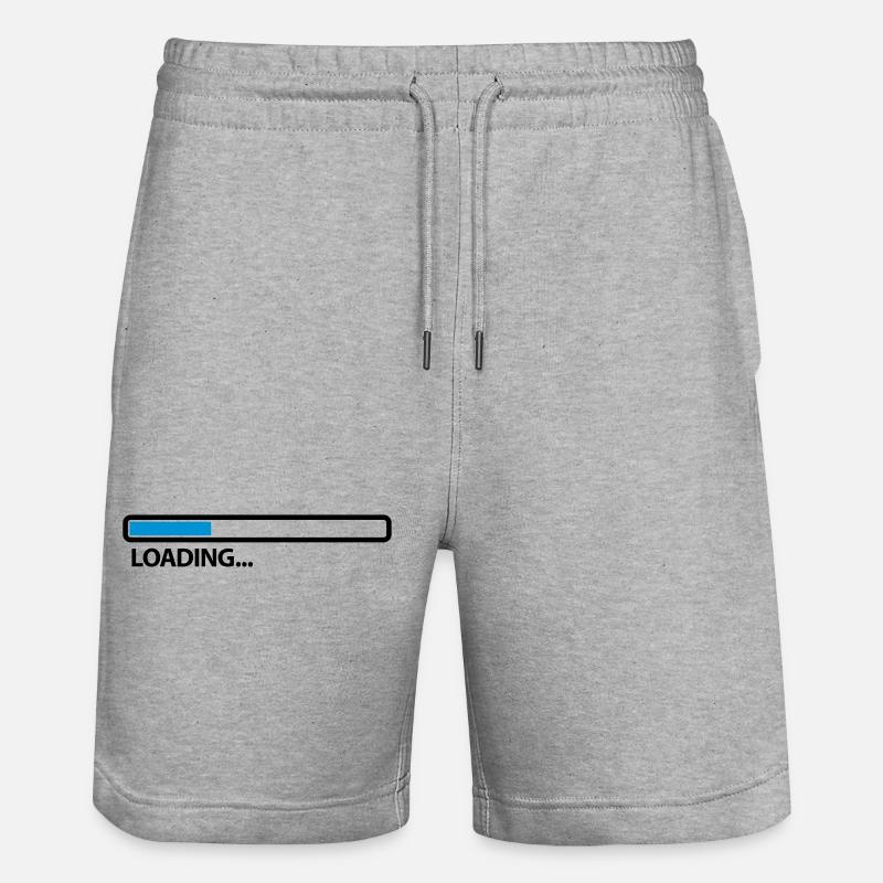 loading_2c - Stanley/Stella Trainer Unisex Organic Jogging Shorts - heather grey
