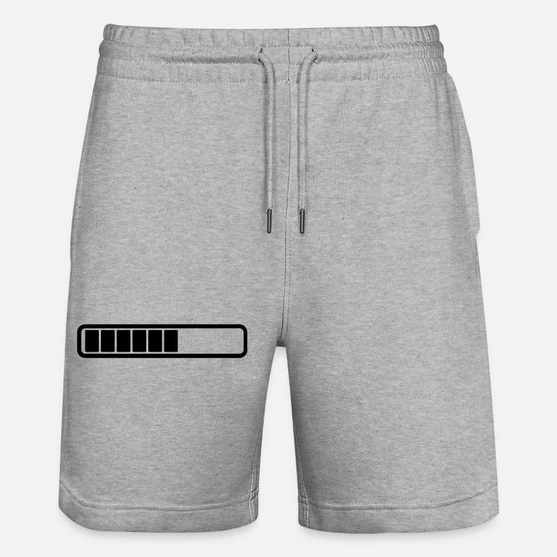 Énergie de charge - Short de jogging bio TRAINER Stanley/Stella unisexe - gris chiné