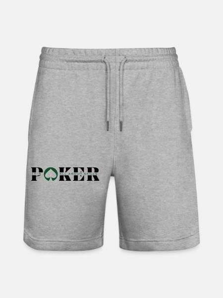 POKER IST EINE FRAGE DES KÖNNENS -Artikel Poker-Poker Mode - Stanley/Stella Unisex Bio Joggingshorts Trainer  - Grau meliert