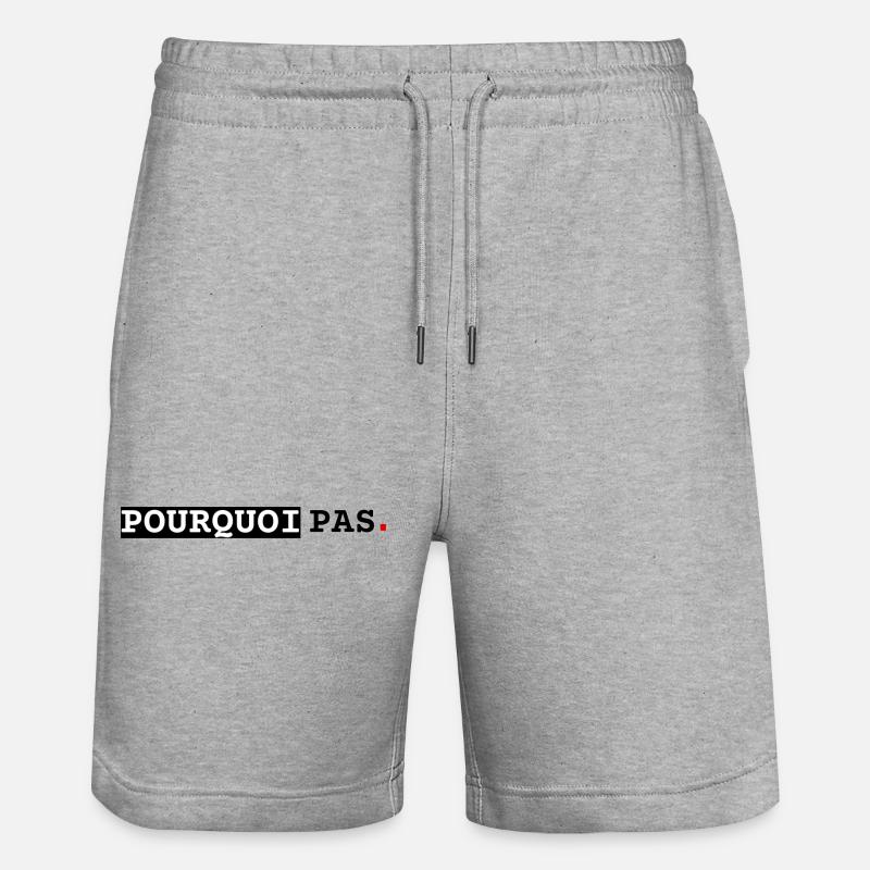Pourquoi pas, ligne - Short de jogging bio TRAINER Stanley/Stella unisexe - gris chiné