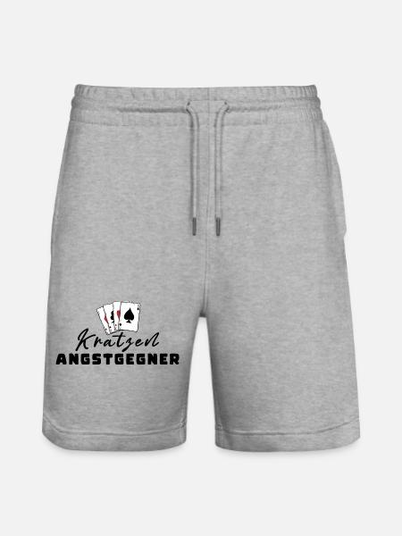 Scratching Fear Opponents - Stanley/Stella Trainer Unisex Organic Jogging Shorts - heather grey