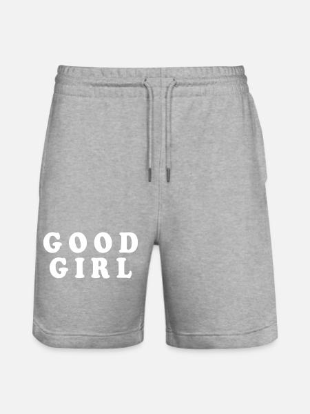 Good girl - Stanley/Stella Trainer Unisex Organic Jogging Shorts - heather grey