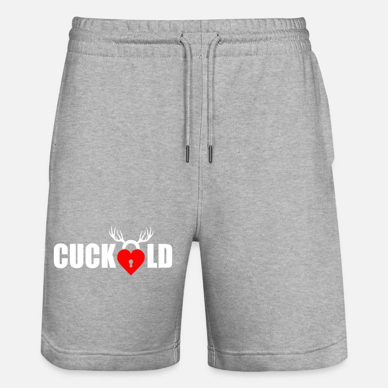 Cuckold - Short de jogging bio TRAINER Stanley/Stella unisexe - gris chiné