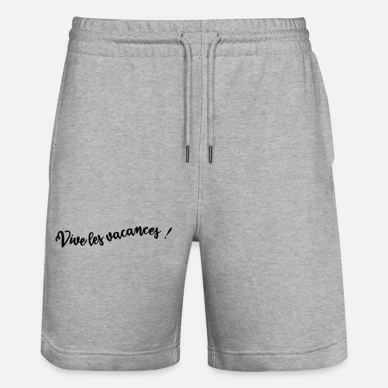 MAÎTRESSE. MAITRE. MERCI. MERCI MAÎTRESSE - Short de jogging bio TRAINER Stanley/Stella unisexe - gris chiné