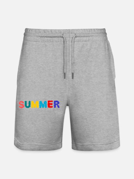 MISTRESS. MASTER. TEACHER. SCHOOL - Stanley/Stella Trainer Unisex Organic Jogging Shorts - heather grey