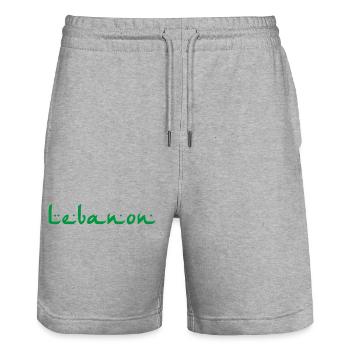 Lebanon - Stanley/Stella Unisex Bio Joggingshorts Trainer  - Grau meliert - Vorne - Nik (191cm) & Marisol (170cm)
