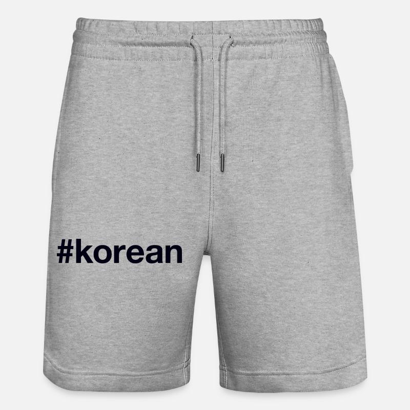 Corée Coréenne - Short de jogging bio TRAINER Stanley/Stella unisexe - gris chiné