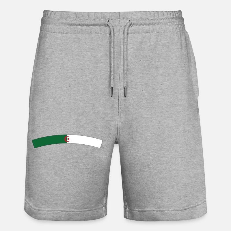 Drapeau Algérie - Short de jogging bio TRAINER Stanley/Stella unisexe - gris chiné