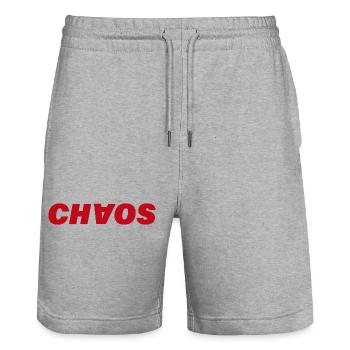 Chaos - Short de jogging bio TRAINER Stanley/Stella unisexe - gris chiné - Devant - Nik (191cm) & Marisol (170cm)