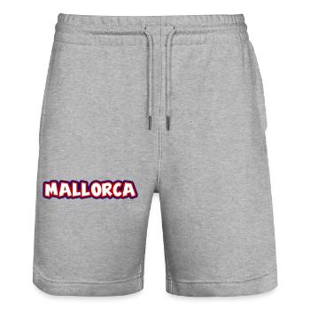 Mallorca - Stanley/Stella Unisex Bio Joggingshorts Trainer  - Grau meliert - Vorne - Nik (191cm) & Marisol (170cm)