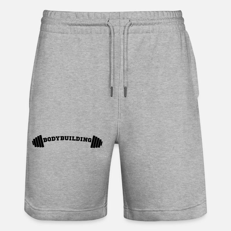 La musculation - Short de jogging bio TRAINER Stanley/Stella unisexe - gris chiné