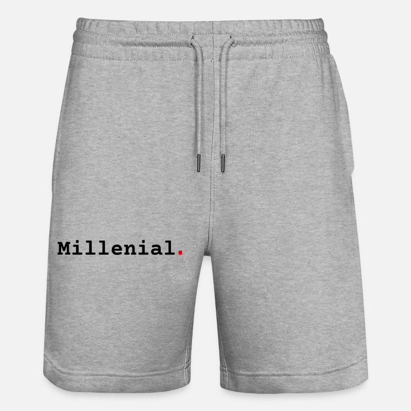 Millenial - Short de jogging bio TRAINER Stanley/Stella unisexe - gris chiné