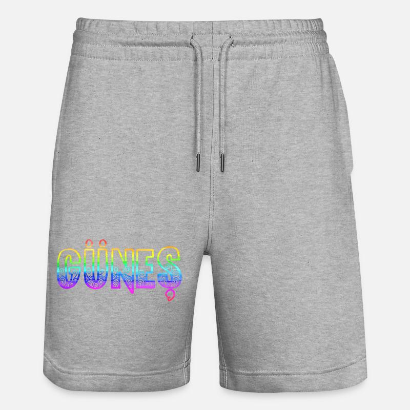 Güneş RS Arc-en-ciel - Short de jogging bio TRAINER Stanley/Stella unisexe - gris chiné