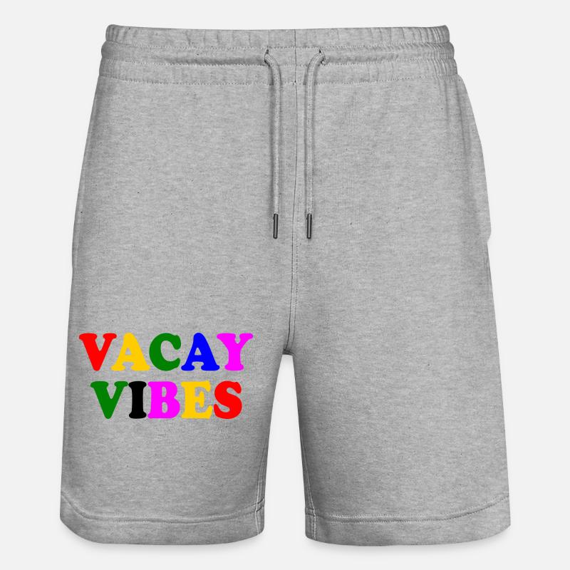 Vacay vibes - Short de jogging bio TRAINER Stanley/Stella unisexe - gris chiné