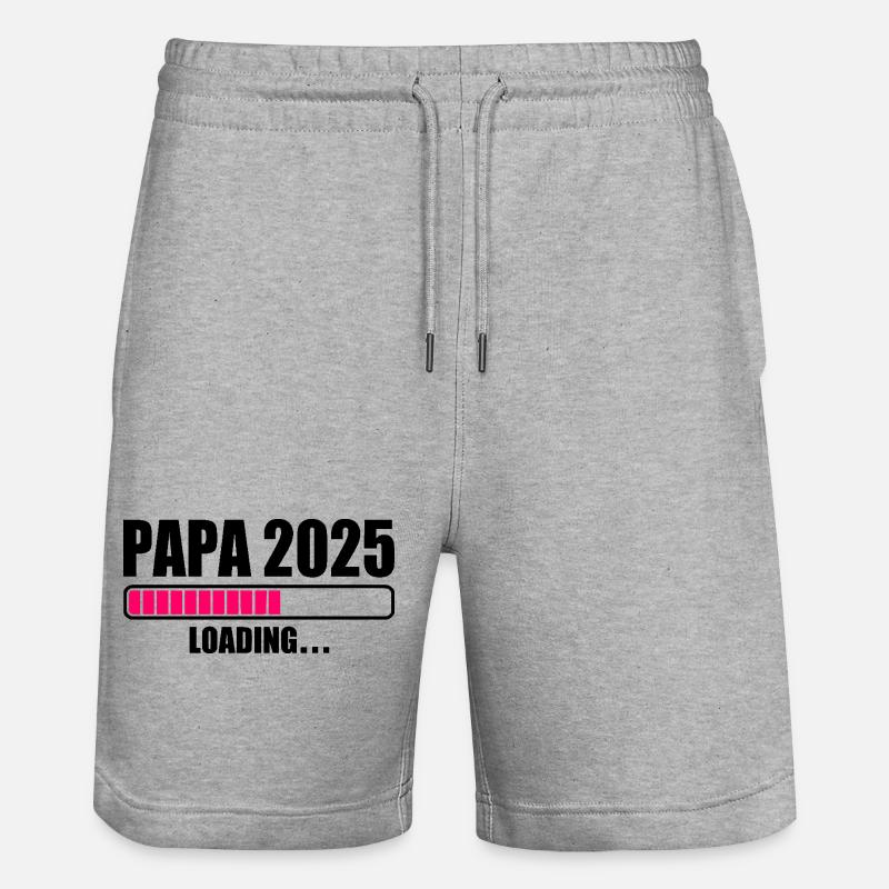 Papa 2025 - Short de jogging bio TRAINER Stanley/Stella unisexe - gris chiné