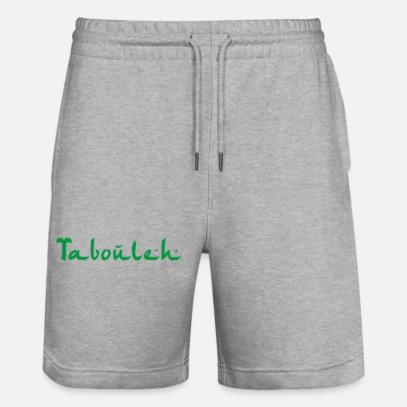 Tabouleh Taboulé  - Stanley/Stella Unisex Bio Joggingshorts Trainer  - Grau meliert