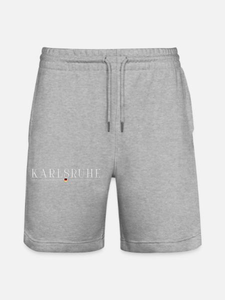 Karlsruhe Fan T-Shirt – For Real Fans - Stanley/Stella Trainer økologiske unisex joggingshorts - grå meleret