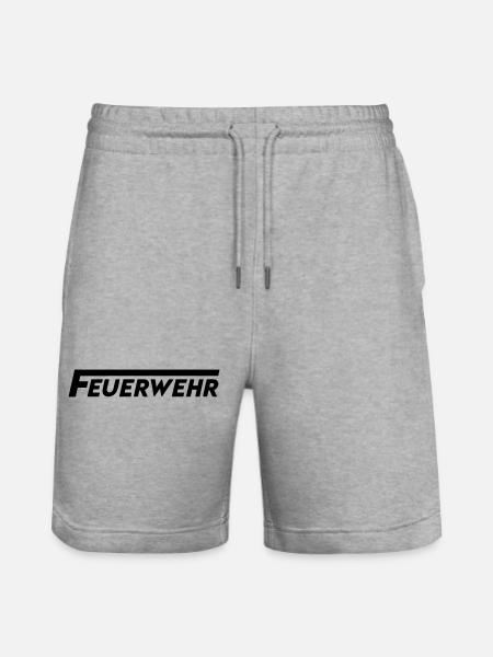 Feuerwehr - Stanley/Stella Unisex Bio Joggingshorts Trainer  - Grau meliert