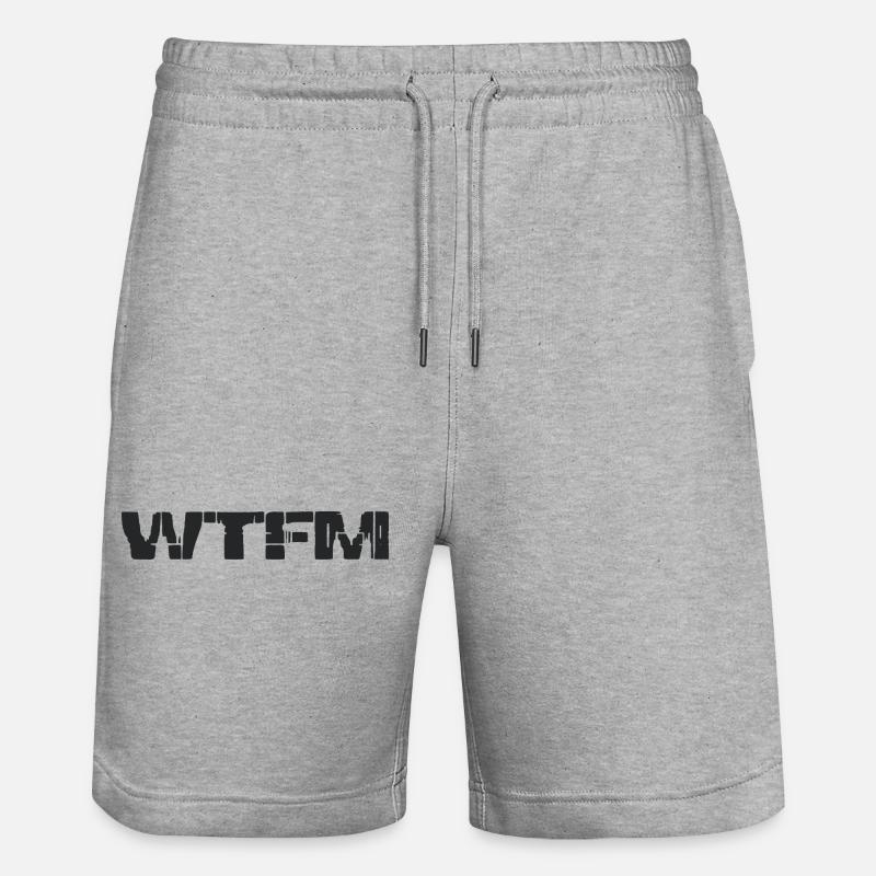 WTFM - Write the fucking manual - Short de jogging bio TRAINER Stanley/Stella unisexe - gris chiné